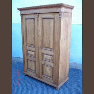 Country pine 2-door armoire  /original item, wax finished condition