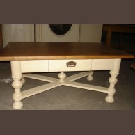 Pine table / original old item, fully restored condition